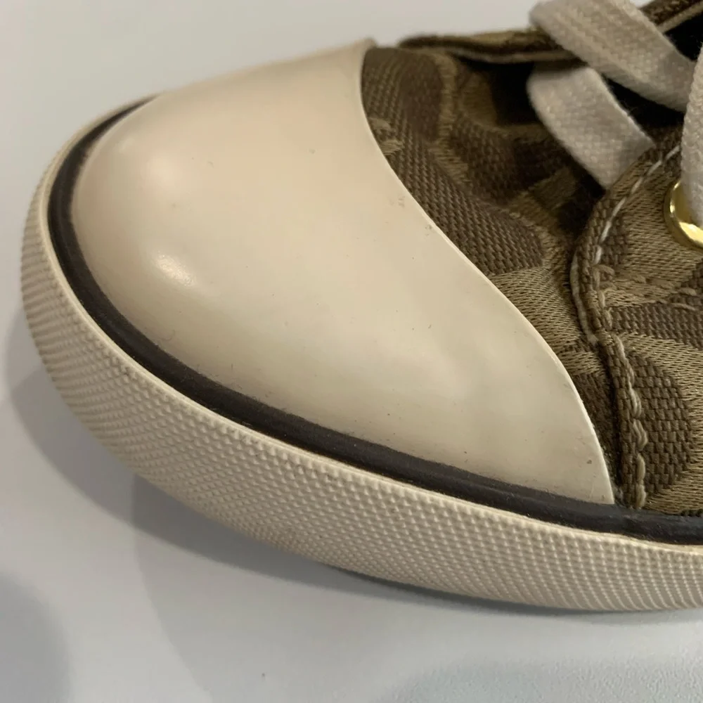Coach Signature High-Top Sneakers - Picture 9 of 11